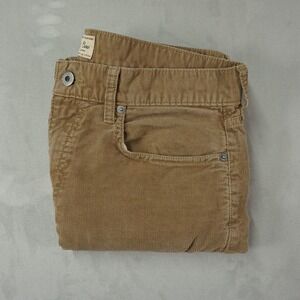 J Crew 770 Corduroy Pants Mens 32x29 Brown 5 Pocket Straight Leg Casual Stretch